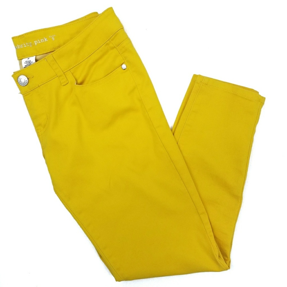 Celebrity Pink Lemon Yellow Skinny Jeans